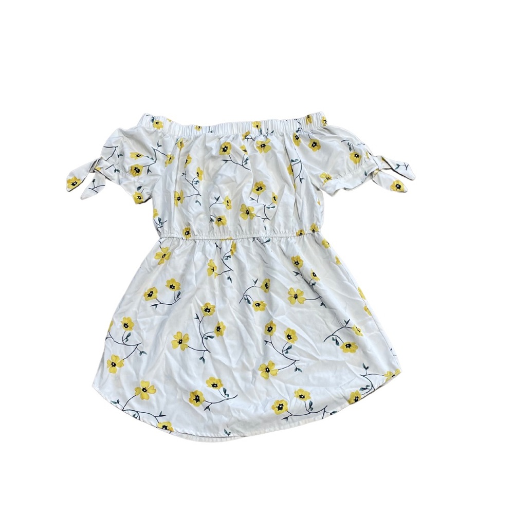 Yellow Flower Mini Dress